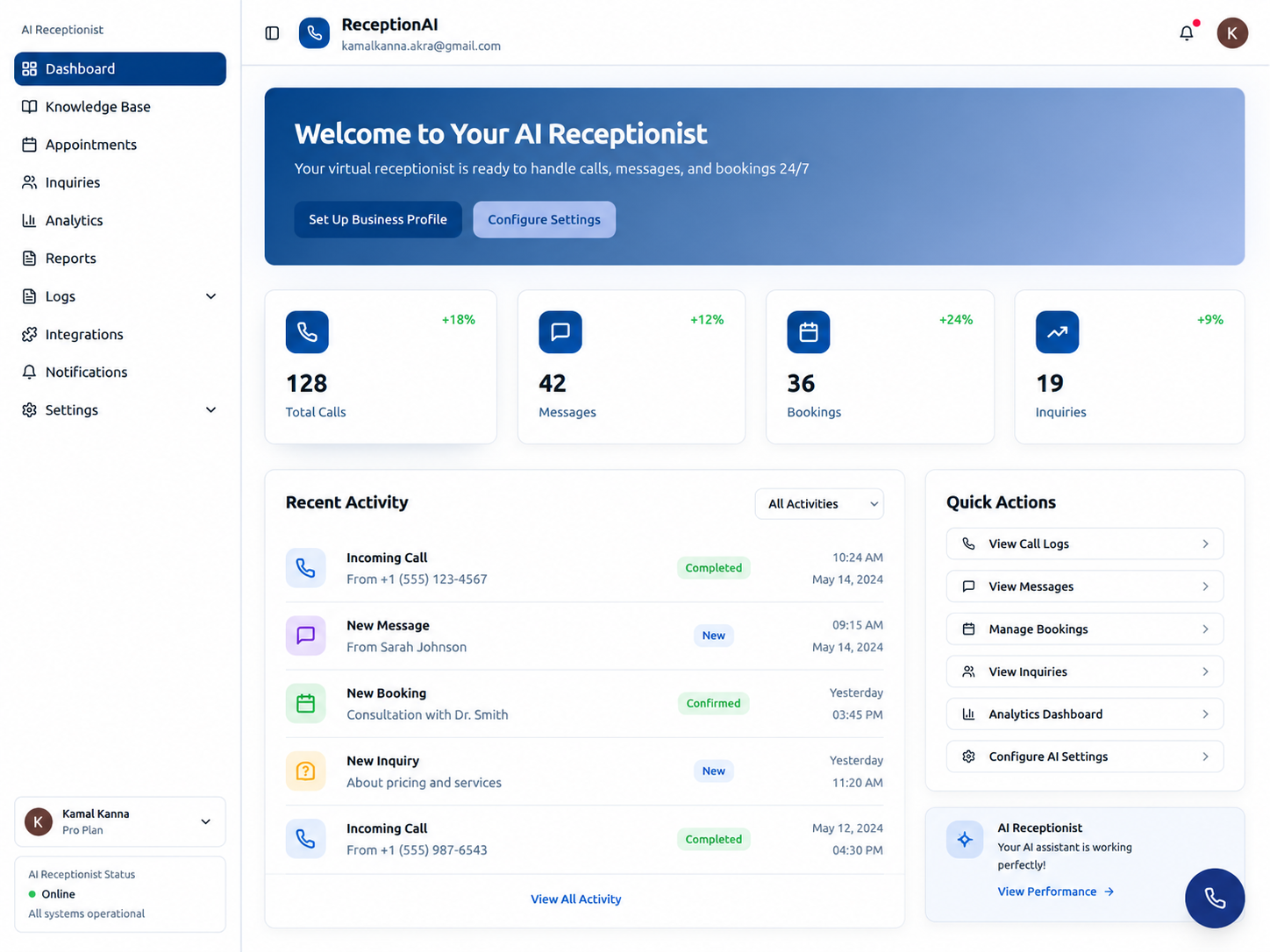 AI Receptionist