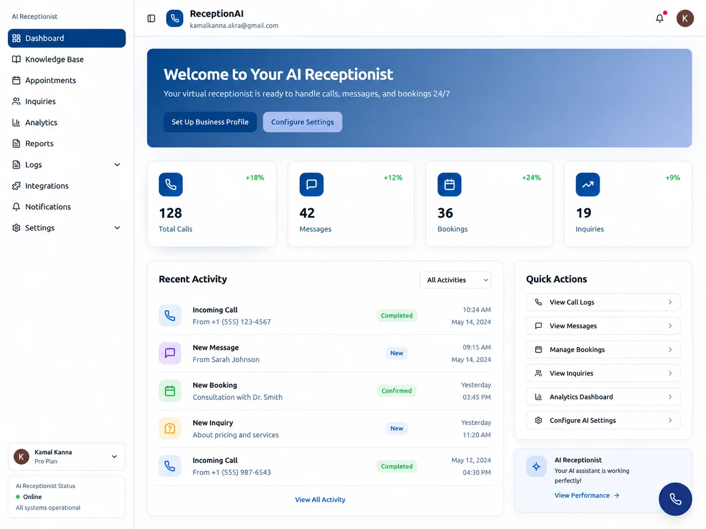 AI Receptionist